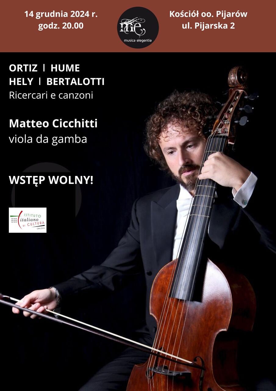 Matteo Cicchitti  (viola da gamba) - Ricercari e canzioni