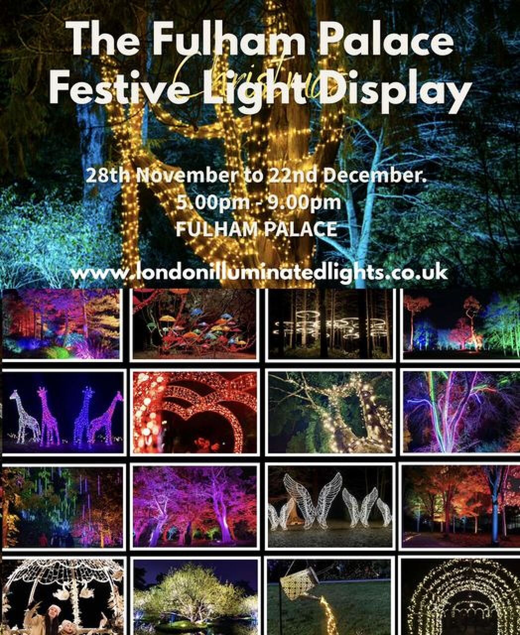 The Fulham Palace Festive Light Display